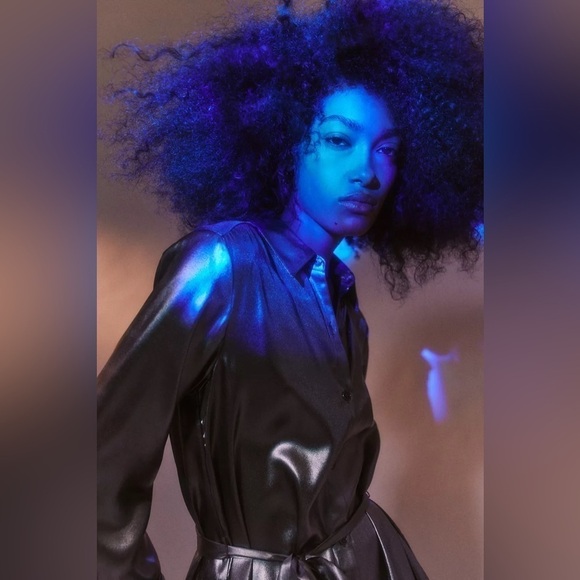 Urban Outfitters UO Midnight Strikes Metallic Mini Dress in Grey NWT size S - Picture 6 of 9